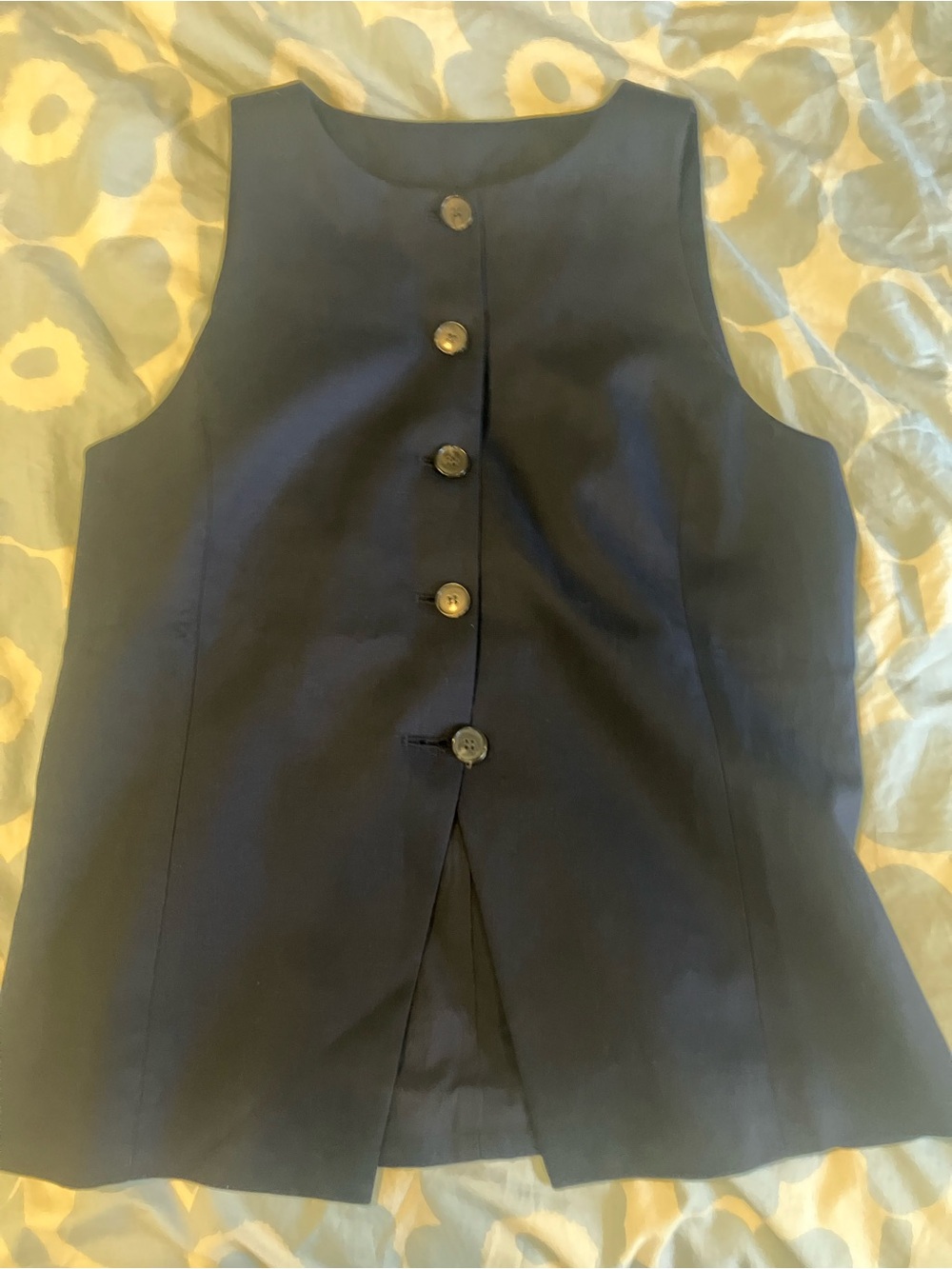 Madewell sz 6 Navy Longline Vest